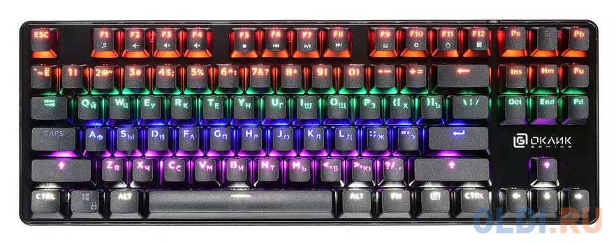 Клавиатура проводная Oklick 960G USB черный