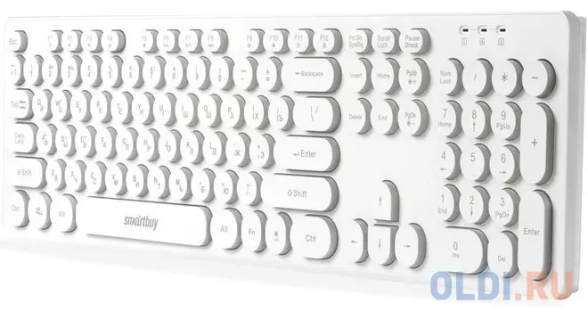 Клавиатура проводная с подсветкой Smartbuy ONE 328 USB белая [SBK-328U-W]