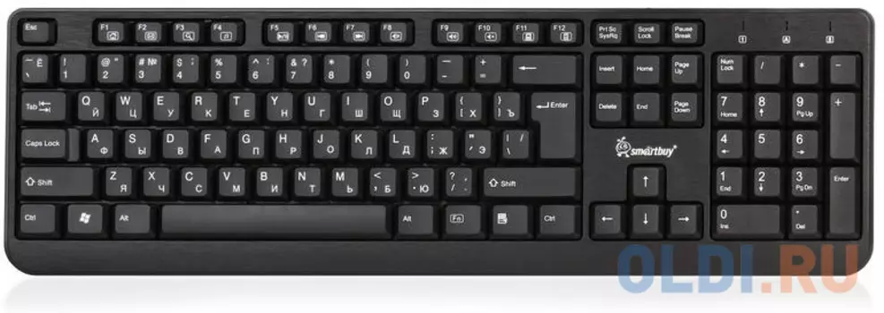 Клавиатура проводная Smart Buy ONE 208 USB черный SBK-208U-K