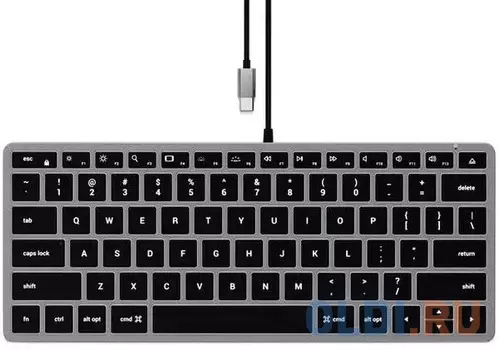 Клавиатура Satechi Slim W1 USB-C Grey USB Type-C