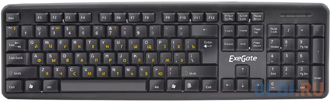 Клавиатура проводная Exegate LY-331L2 USB черный