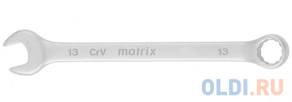 Ключ комбинированный MATRIX 15109 (13 мм) crv матовый хром