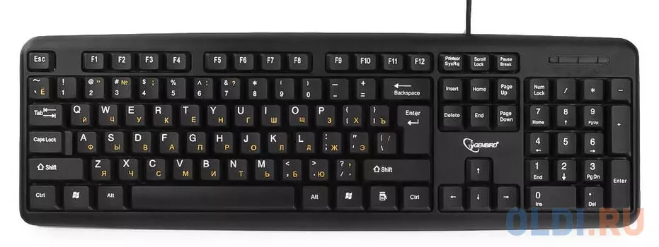 Клавиатура проводная Gembird KB-8320UXL-BL USB черный