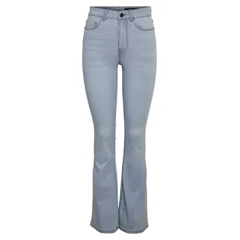 Джинсы Noisy May Sallie Skinny Flare Vi515Lb high waist, синий