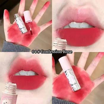 Black Nana Cat Mist Lip Glaze Мягкая бархатистая текстура блеска для губ, не высыхает, матовый финиш, несколько вариантов цвета Блеск для губ