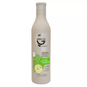 GREENINI Шампунь для волос Aloe&Keratin Восстановление 500.0