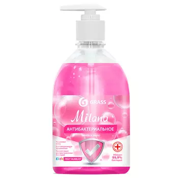 GRASS Жидкое мыло антибактериальное "Milana" Fruit bubbles