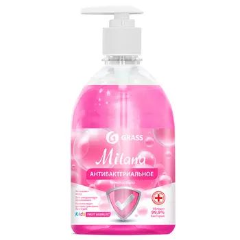 GRASS Жидкое мыло антибактериальное "Milana" Fruit bubbles