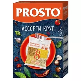 Ассорти круп греча/пшено/пшеничка/перловка Prosto