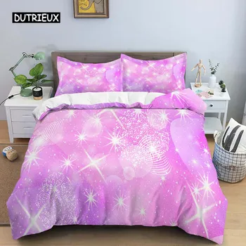 Rainbow Printing Bedding Set, Colorful Stripe Comforter Cover Soft Bedding Set, Twin King Queen Size 3pcs Polyester Quilt Cover EU single(135x200cm)