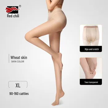 Летние колготки Red Pepper большого размера для женщин - 15D Anti-Snag Thin, Plus Size Plus Size (90-160 jin)