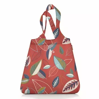 Сумка складная Reisenthel Mini Maxi Shopper Leaves Красный