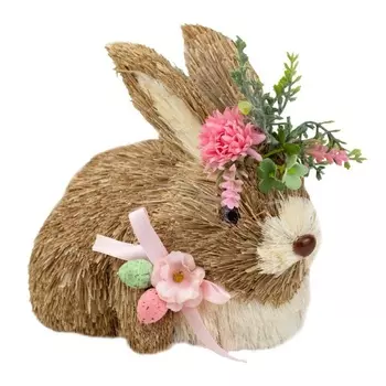 Сувенир 20 х 14 см Азалия Заяц розовый