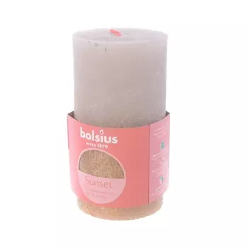 Свеча 6,8 х 13 см Bolsius Sunset Рустик золото