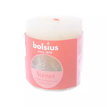 Свеча 6,8 х 8 см Bolsius Christmas World шампань