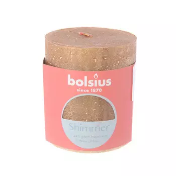 Свеча 6,8 х 8 см Bolsius Christmas World золотой