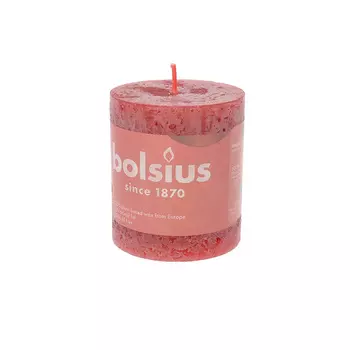 Свеча 6,8 х 8 см Bolsius Shine Рустик красный