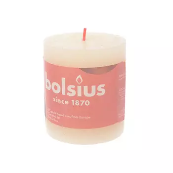 Свеча 6,8 х 8 см Bolsius Shine Рустик жемчужный