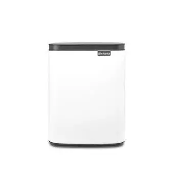 Стальной бак для мусора 7 л Brabantia Bo белый