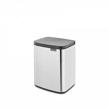 Стальной бак для мусора 7 л Brabantia Bo металлик