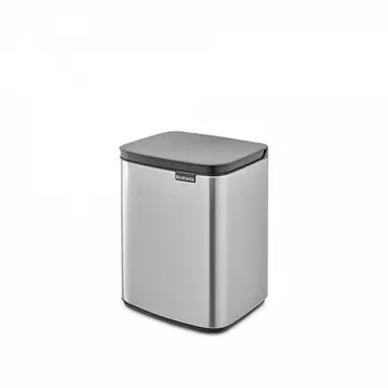 Стальной бак для мусора 7 л Brabantia Bo металлик матовый