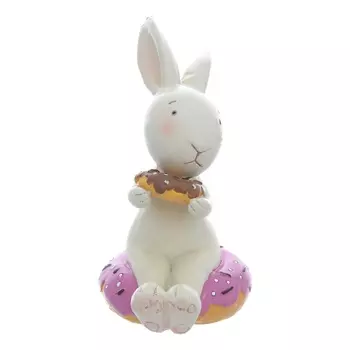 Статуэтка 10,5 см Repast Кролик и розовый пончик