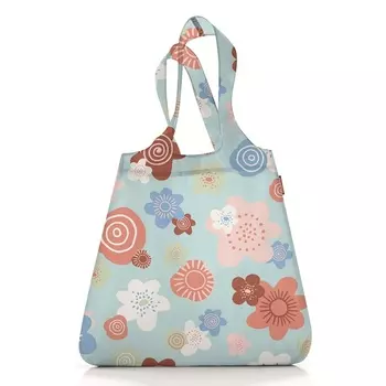 Сумка складная Reisenthel Mini Maxi Shopper Flowers голубой