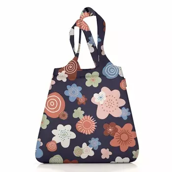 Сумка складная Reisenthel Mini Maxi Shopper Flowers Синий