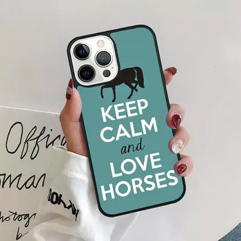 Чехол для телефона Keep Calm and Ride On Love Horse для iPhone 11 12 13 14 Pro Max Mini, чехол для iPhone X XS Max XR 5 6 7 8 Plus Coque iPhone 6plus