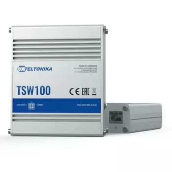 TSW100 (SW1000000) INDUSTRIAL UNMANAGED POE+ SWITCH 120W budget 5x Gigabit RJ45