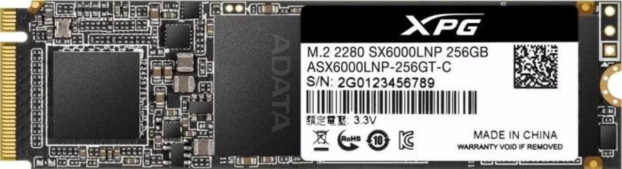 Твердотельный накопитель ADATA XPG SX6000 Lite ASX6000LNP-256GT-C