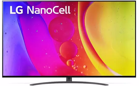 Телевизор LED LG 55" 55NANO826QB.ARUB серый 4K Ultra HD 60Hz DVB-T2 DVB-C DVB-S DVB-S2 WiFi Smart TV (RUS)