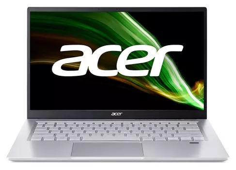 Ультрабук Acer Swift 3 SF314-43-R3JP Ryzen 3 5300U 8Gb SSD512Gb UMA 14" IPS FHD (1920x1080) Windows 11 silver WiFi BT Cam