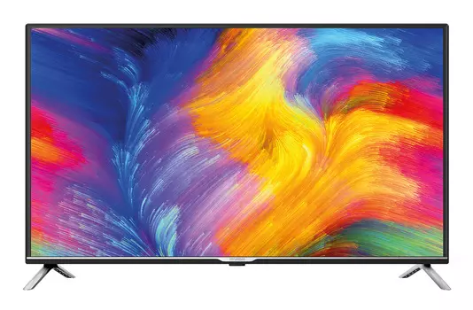 Телевизор LED Hyundai 40" H-LED40BT3001 черный/серебристый FULL HD 60Hz DVB-T2 DVB-C DVB-S2 USB