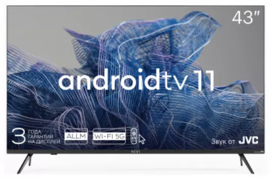 Телевизор LED Kivi 43" 43U750NB черный 4K Ultra HD 60Hz DVB-T DVB-T2 DVB-C WiFi Smart TV