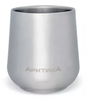 Термобокал для напитков Арктика 808-220 0.22л. серебристый картонная коробка (808-220/SIL)