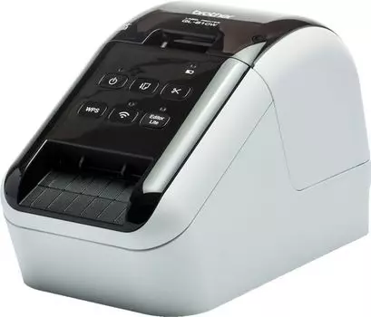 Термопринтер Brother QL-810W (для печ.накл.) стационарный серебристый/черный