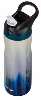 Термос-бутылка Contigo Ashland Couture Chill 0.59л. белый/синий (2127678)