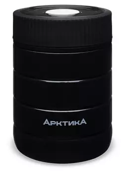 Термос для еды Арктика 307-480 0.48л. черный картонная коробка (307-480/BLA)