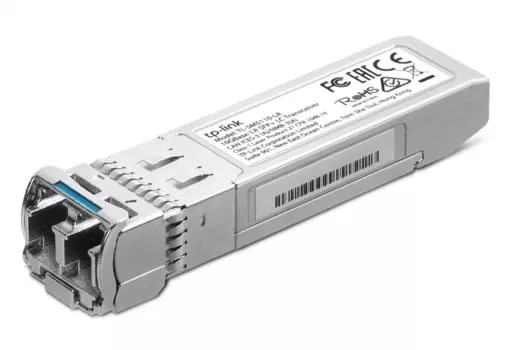 TP-Link 10GBase-LR SFP+ трансивер, одномодовый 1310 нм, дуплексный разъём LC, дальность до 10 км (TL-SM5110-LR)