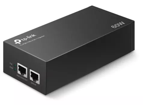 TP-Link Инжектор PoE++ 802.3bt/at/af, бюджет PoE 60 Вт (TL-POE170S)