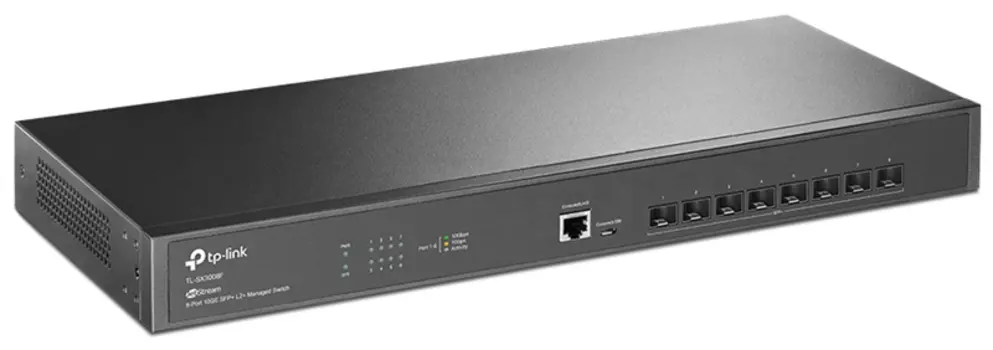 TP-Link JetStream™ 8-портовый управляемый коммутатор 10GE SFP+ уровня 2+ (TL-SX3008F)