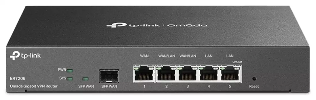 TP-Link SafeStream™ гигабитный Multi-WAN VPN-маршрутизатор (ER7206)