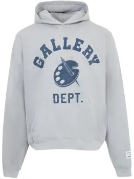 Худи с надписью «Art Dept.» GALLERY DEPT., серый