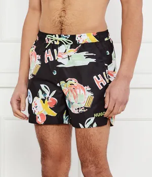Плавки шорты Калала Regular fit Hugo Bodywear, черный