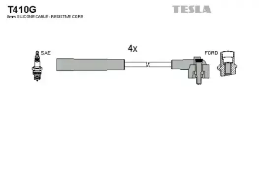 Высоковольтные провода (провода зажигания) TESLA T410G