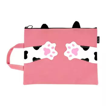 Сумка для документов LADY PINK с кошачьими лапами