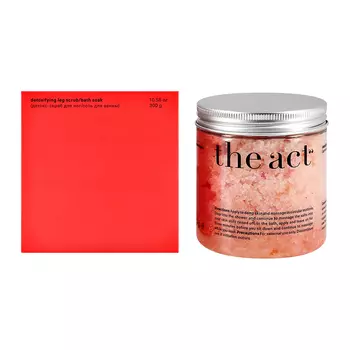 Скраб для ног THE ACT детокс соль для ванны 300 г