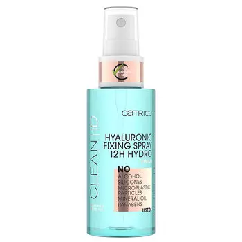 Спрей для лица CATRICE CLEAN ID HYALURONIC FIXING SPRAY 12H HYDRO фиксирующий
