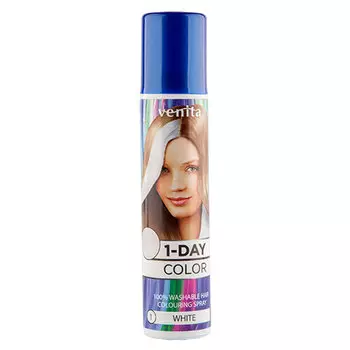 Спрей для волос оттеночный VENITA 1-DAY COLOR тон White белый 50 мл